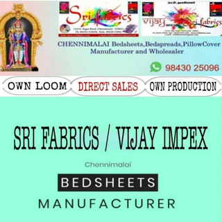 Chennimalai Bedsheets (Sri Fabrics/vijay Impex) - Chennimalai bed sheets